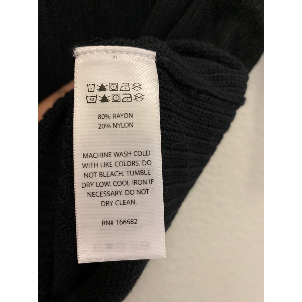 Caroline Constas Womens M Black Short Sleeve Knit Polo White Crochet Trim Top - Picture 7 of 8